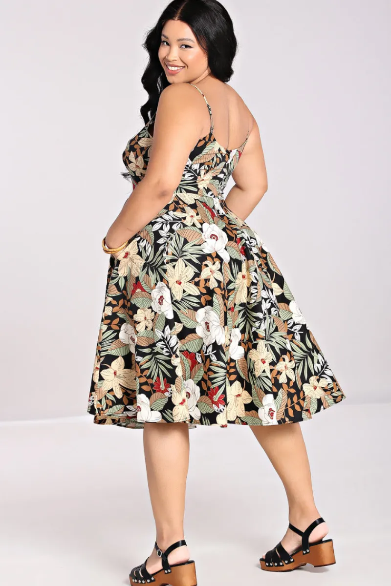 Hell Bunny Adelaida Dress Black Hot