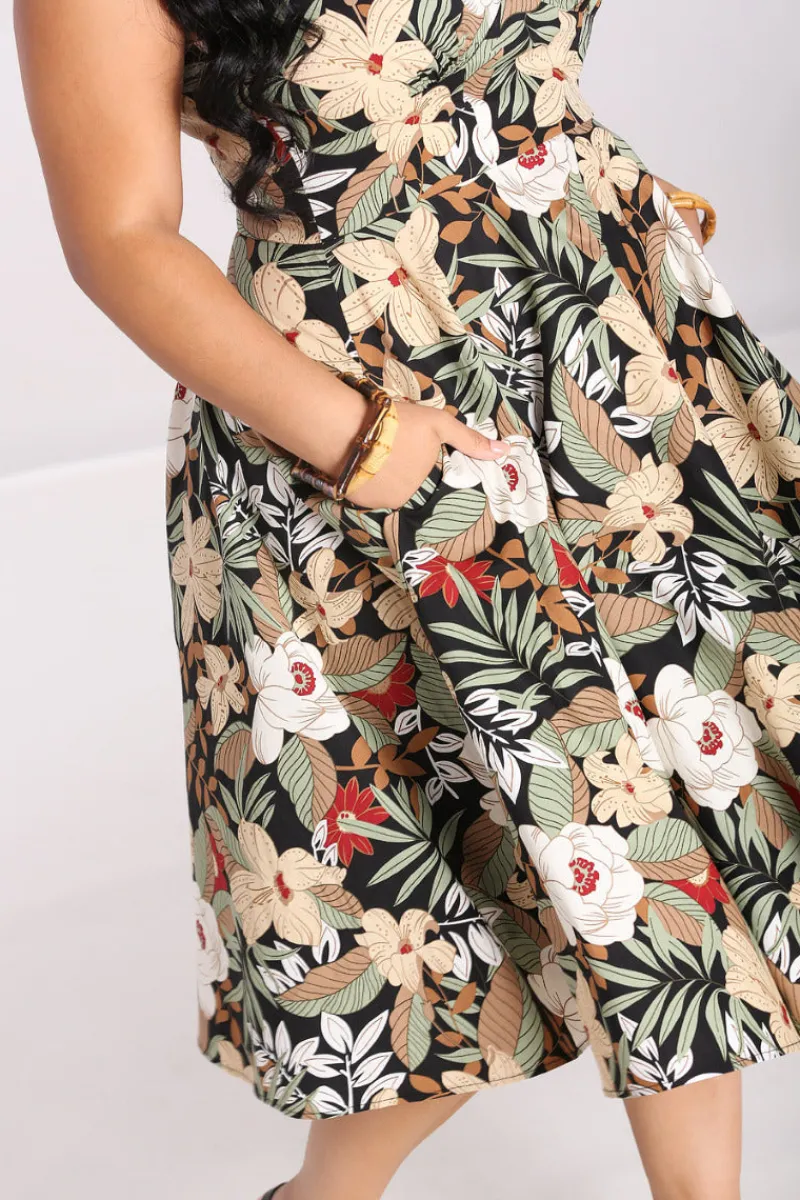 Hell Bunny Adelaida Dress Black Hot