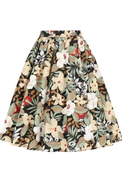 Hell Bunny Adelaida Skirt Black Outlet