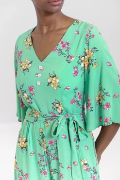 Hell Bunny Adelina Jumpsuit Mint Discount