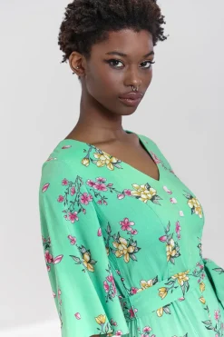 Hell Bunny Adelina Jumpsuit Mint Discount