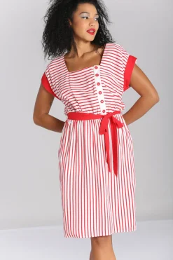 Hell Bunny Ahoy Dress Red