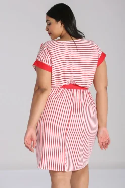 Hell Bunny Ahoy Dress Red