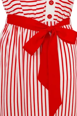 Hell Bunny Ahoy Dress Red