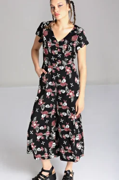 Hell Bunny Alani Jumpsuit Black/Red Online