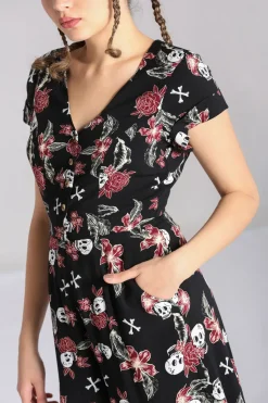 Hell Bunny Alani Jumpsuit Black/Red Online