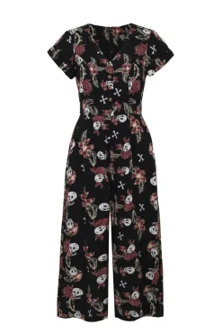 Hell Bunny Alani Jumpsuit Black/Red Online