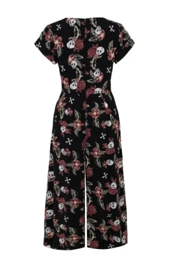 Hell Bunny Alani Jumpsuit Black/Red Online