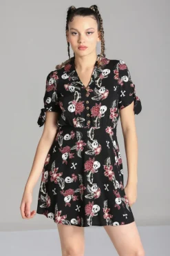 Hell Bunny Alani Mini Dress Black/Red Best