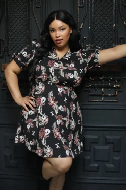 Hell Bunny Alani Mini Dress Black/Red Best