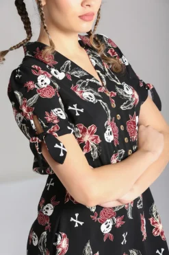 Hell Bunny Alani Mini Dress Black/Red Best