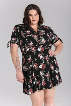 Hell Bunny Alani Mini Dress Black/Red Best