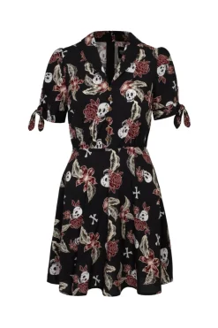 Hell Bunny Alani Mini Dress Black/Red Best