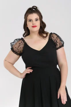 Hell Bunny Amandine Top Black Online