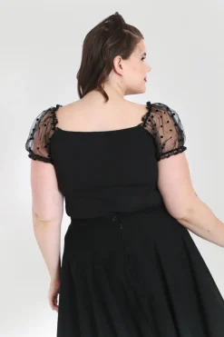 Hell Bunny Amandine Top Black Online