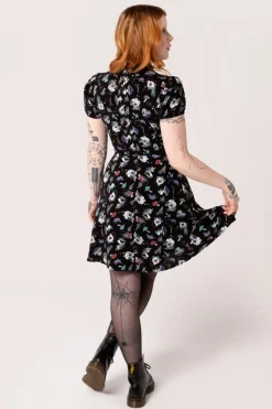 Hell Bunny Amanita Mini Dress Black Clearance