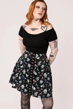 Hell Bunny Amanita Skirt Black Discount