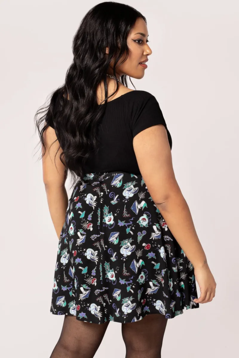 Hell Bunny Amanita Skirt Black Discount
