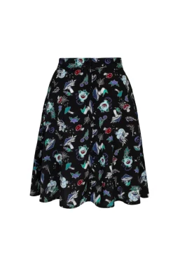 Hell Bunny Amanita Skirt Black Discount