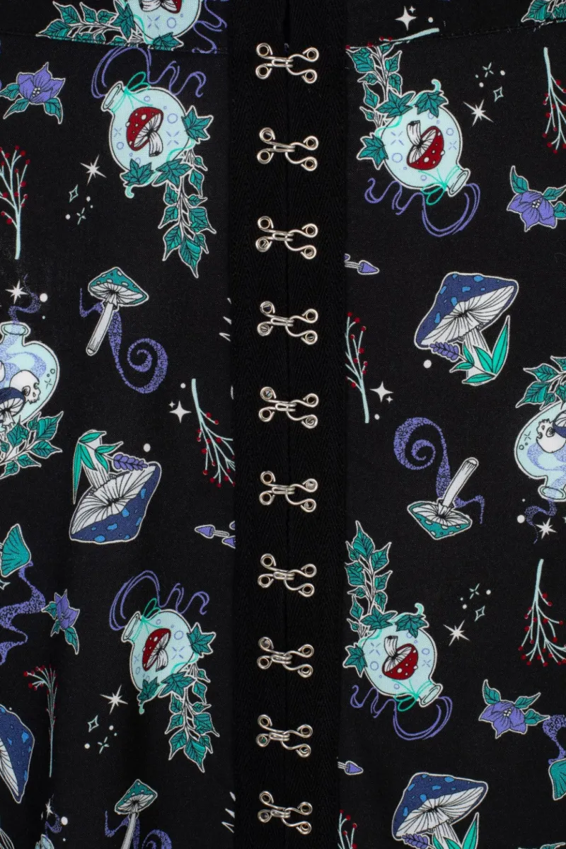 Hell Bunny Amanita Skirt Black Discount