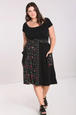 Hell Bunny Andromeda Mid Skirt Black Best
