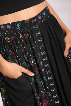 Hell Bunny Andromeda Mid Skirt Black Best