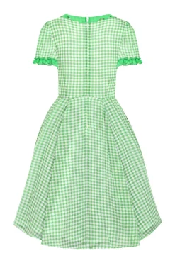 Hell Bunny Anne Marie Dress Green