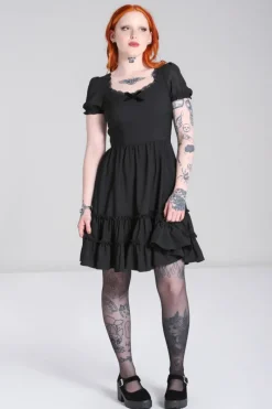 Hell Bunny Annette Dress Black Hot