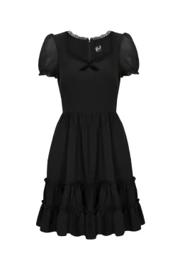 Hell Bunny Annette Dress Black Hot