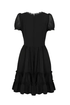Hell Bunny Annette Dress Black Hot