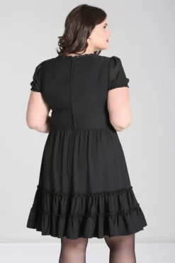 Hell Bunny Annette Dress Black Hot