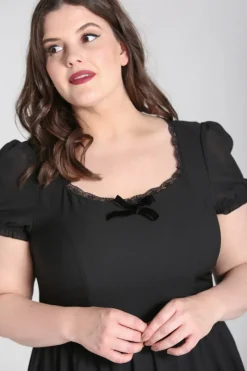 Hell Bunny Annette Dress Black Hot