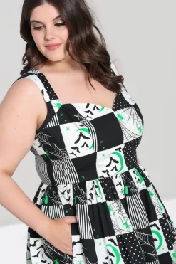 Hell Bunny Annie 50's Dress Black Hot