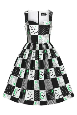 Hell Bunny Annie 50's Dress Black Hot