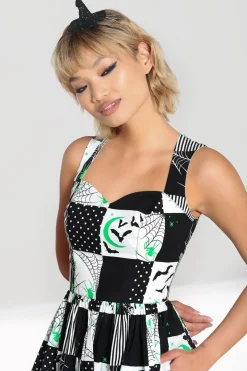 Hell Bunny Annie 50's Dress Black Hot