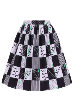 Hell Bunny Annie 50's Skirt Black Discount