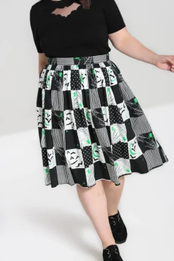 Hell Bunny Annie 50's Skirt Black Discount