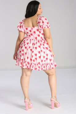 Hell Bunny Aphrodite Mini Dress Pink Discount