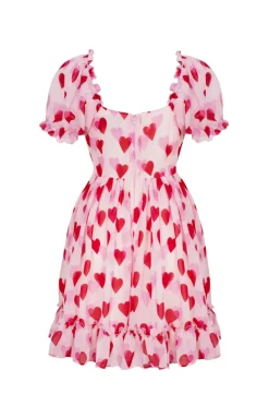 Hell Bunny Aphrodite Mini Dress Pink Discount