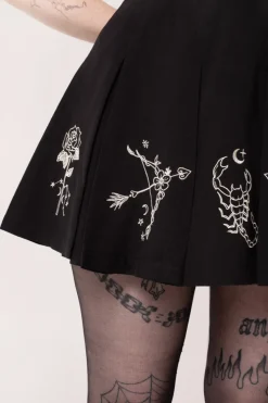 Hell Bunny Astrology Skirt Black