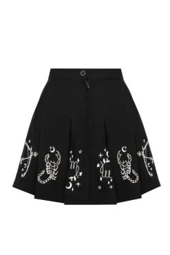 Hell Bunny Astrology Skirt Black