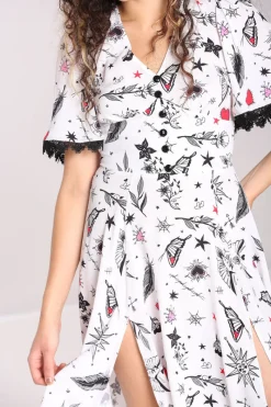 Hell Bunny Avery Dress White Outlet