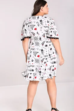 Hell Bunny Avery Dress White Outlet