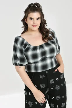 Hell Bunny Avril Top Grey Online