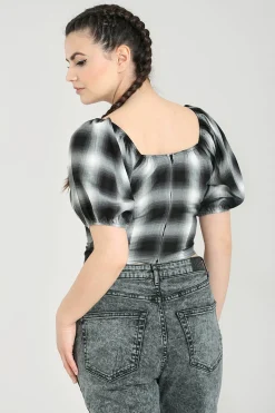 Hell Bunny Avril Top Grey Online