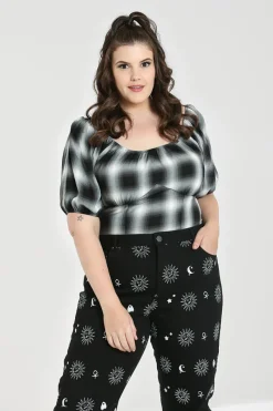 Hell Bunny Avril Top Grey Online