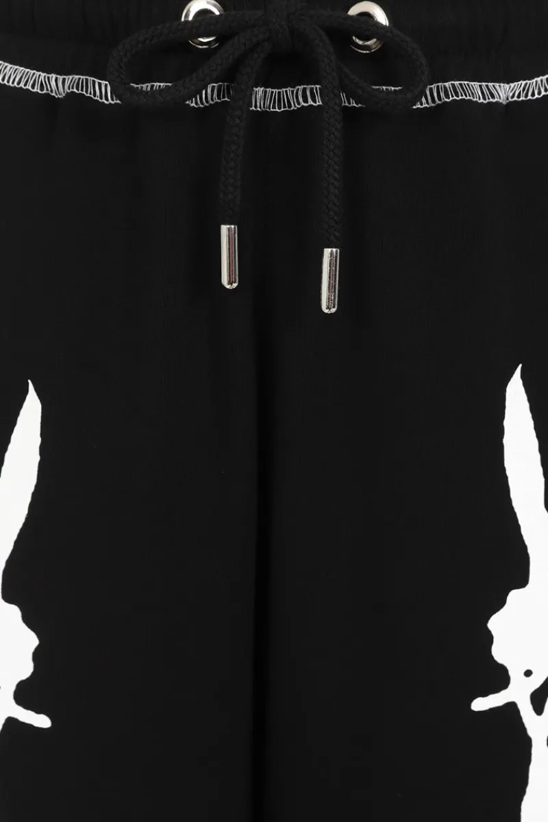 Hell Bunny Barbed Wire Joggers Black