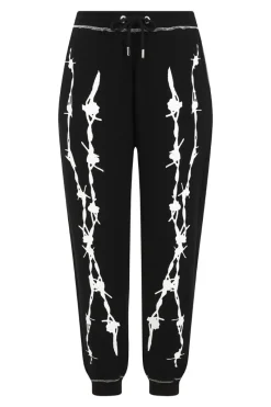 Hell Bunny Barbed Wire Joggers Black