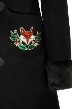 Hell Bunny Basil Coat Black Best