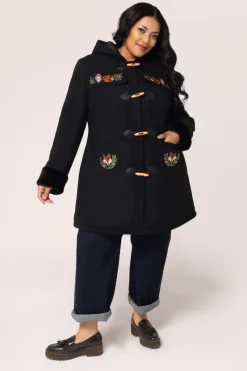 Hell Bunny Basil Coat Black Best